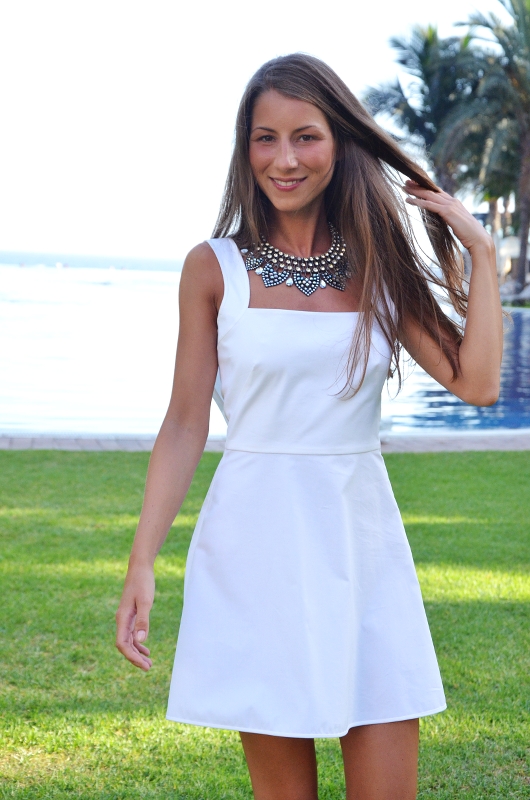 valentino dress white outfit fashionblog