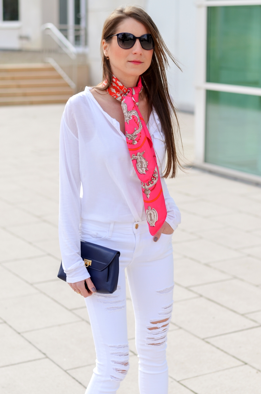 pink and white look clean style fashionblog