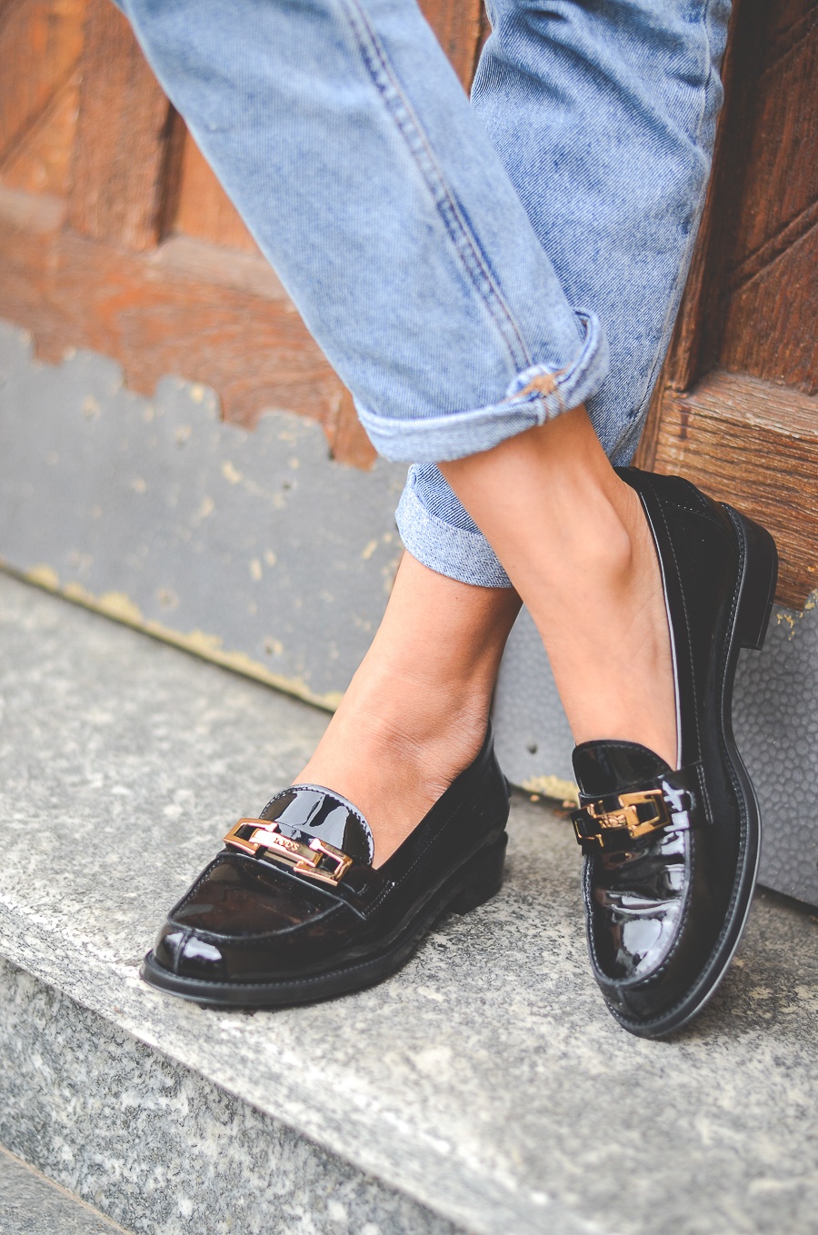 loafers patent leather tod's