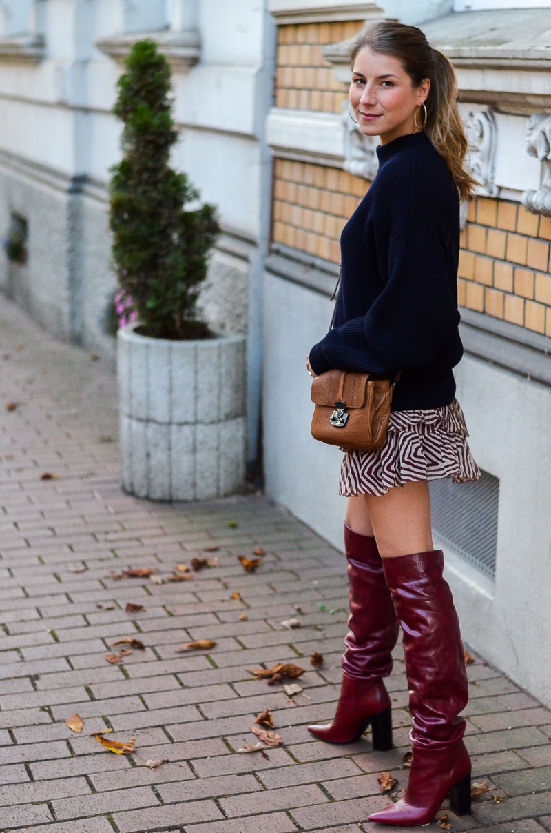 oversized pullover isabel marant rock Zara boots outfit herbst
